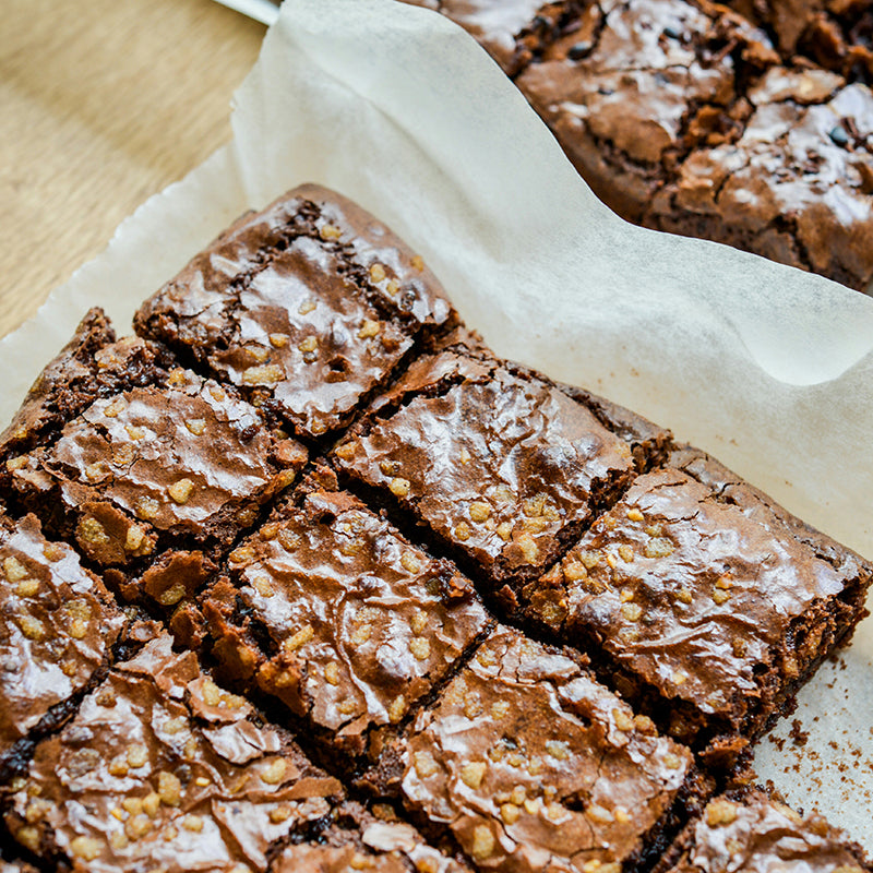 WALNUT FUDGE BROWNIES - Silverwood Bakeware