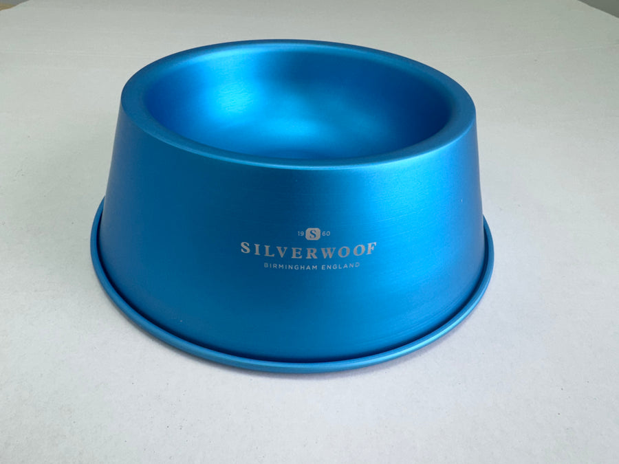 Silverwoof Dog Bowl - Barking Blue